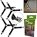 BSLINO 8pcs/2 Sets Sheet Straps Triangle Bed Sheet Band Straps Suspenders Adjustable Fitted Bed Sheet Corner Holder Elastic Straps Fasteners Mattress Pad Cover Clips Grippers