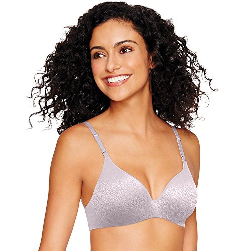 Hanes Women's Ultimate Invisible Look Underwire, Warm Steel Lace, 34B