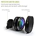 SVIT Phone Camera Lens Kit - 5 in 1 Optical Glass Mobile Attachment Set - 2X Zoom Telephoto, 198 Fisheye, 0.63X Wide Angle, 15X Macro, CPL Filter and Universal Clip Adapter for Cell Phones and Tablets