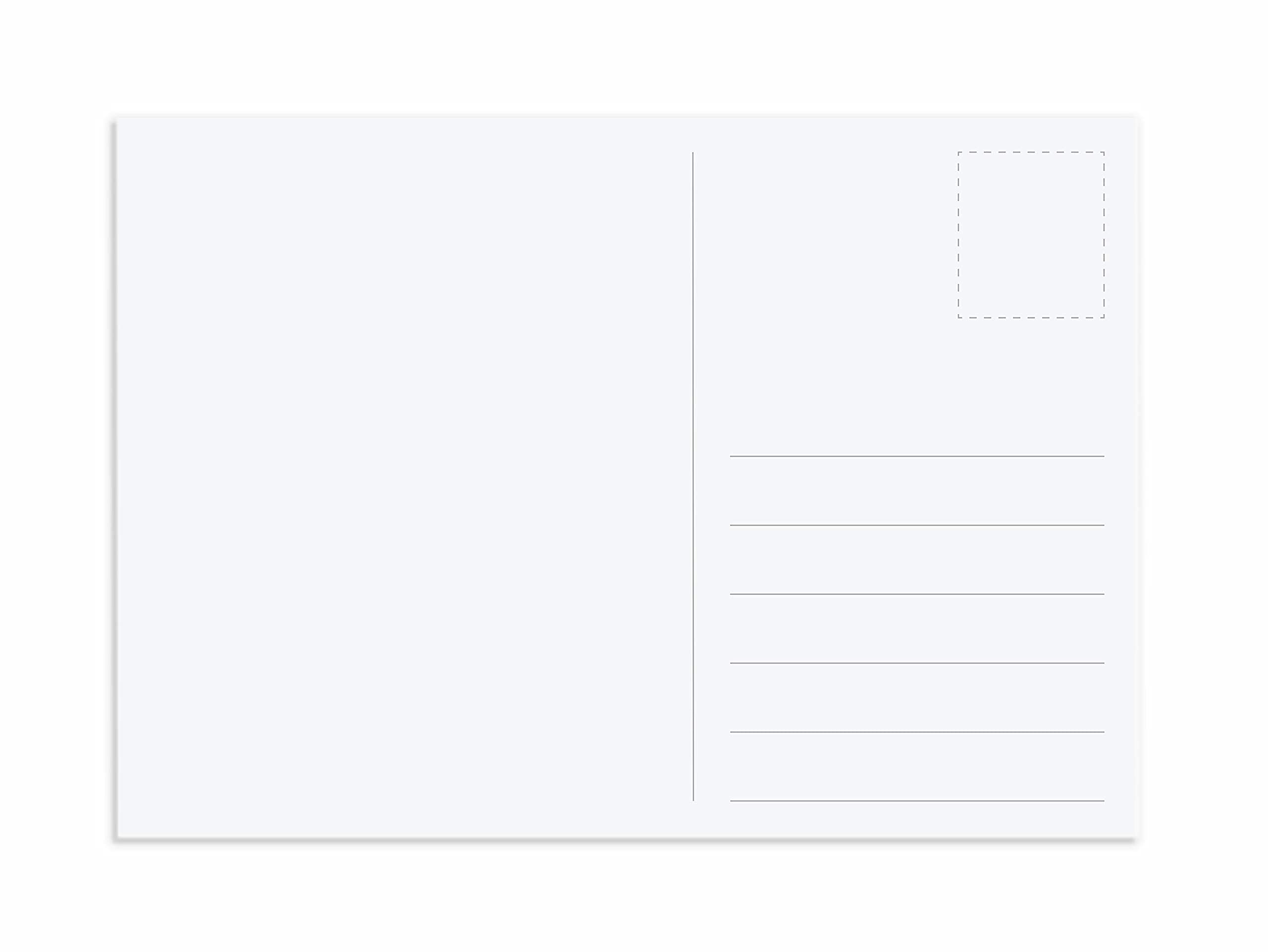 A6 Blank Post Cards, 350gsm uncoated Board, (Pack of 100). FSC Board. Zero Plastic Packaging