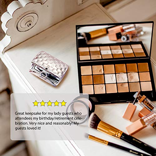 FASHIONCRAFT 5926 Pocketbook-Design Elegant Reflections Collection Compact Mirror Favors, Set of 40 - Thumbnail 4