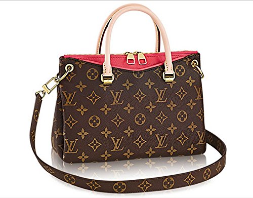 LOUIS V BAGS Monogram Handbags for Women Original : MONOGRAM CANVAS PALLAS BB LITCHI of Coated Leather Wallet Canvas on Clearance.