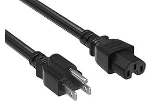 Cable Leader 3ft 14 AWG 15A 125V Power Cord Cable NEMA 5-15P to IEC320 C15