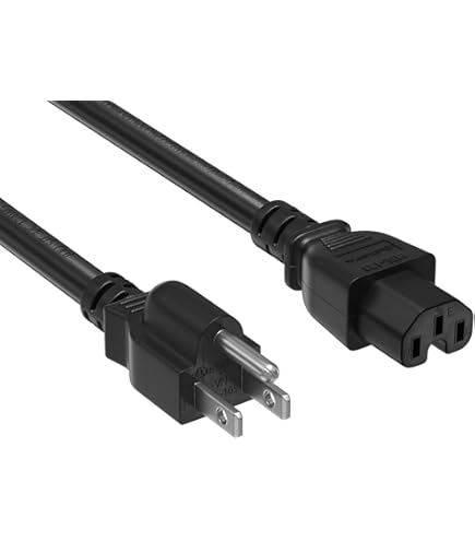 Amazon.com: Cable Leader 3ft 14 AWG 15A 125V Power Cord Cable NEMA