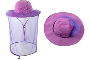 ZffXH Beekeeper Veil/bee Beekeeping Mosquito Net Hats with Netting/Sarifi Hiking Sun Protection Cap