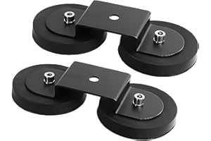 Willpower 2 Pieces Magnetic Base Mounting Brackets for LED Light Bar, Powerful Mount Bracket Sucker Roof Holder for Off Road 