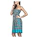M.Brock Womens Strapless Baroque Floral Sundress Bohemian Vintage Tube Dress Boho Sexy Summer Beachwear A-green2 2XL