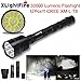 TOPITEMS Super 30000 Lumens 12x CREE XML T6 5 Mode 18650 Super Bright LED Flashlight