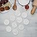 Cookie Stamps Moon Cake Mold with 10 Stamps, 50g Cookie Press Mid Autumn Festival DIY Decoration Press Cake Cutter Mold (50g 10pcs stamps)