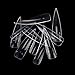 Baisidai 500Pcs Long Sharp False Nail Art Tips Acrylic Salon - Clear Color#3-017