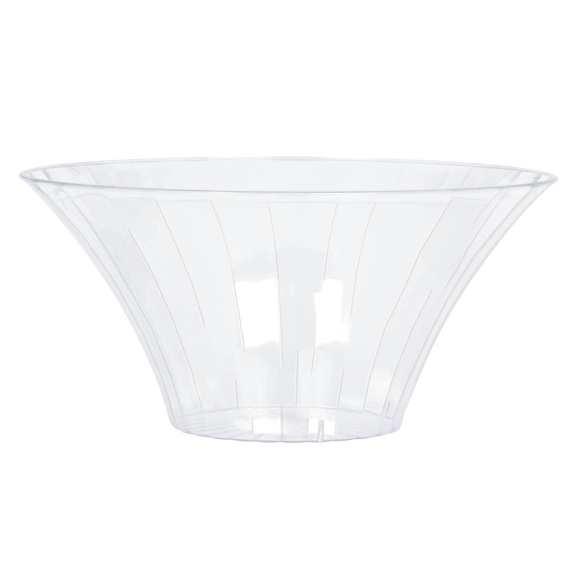 Amscan 437881-86 Flared Plastic Bowl, Clear, Medium