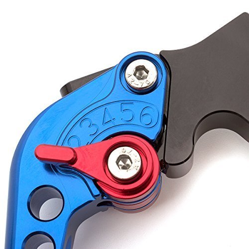 FXCNC Racing Adjustable brake clutch levers fit for Yamaha Raptor YFM350 02-04,Banshee 350 02-06, Blaster YFS200 04-06,Raptor YFM660 01-05,YZ125/250 94-95,TTR125L/LE/LW 00-16 - Thumbnail 4