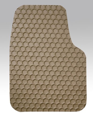 Intro-Tech CA-607-RT-T Hexomat Front Row 2 pc. Custom Fit Auto Floor Mats for Select Cadillac XLR/XLR-V Models - Rubber-like Compound, Tan