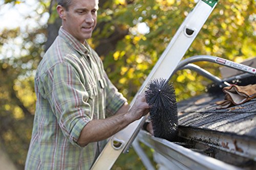 GutterBrush Leaf Gutter Guard for Standard 5 Inch Rain Gutters - 120 Foot House Pack