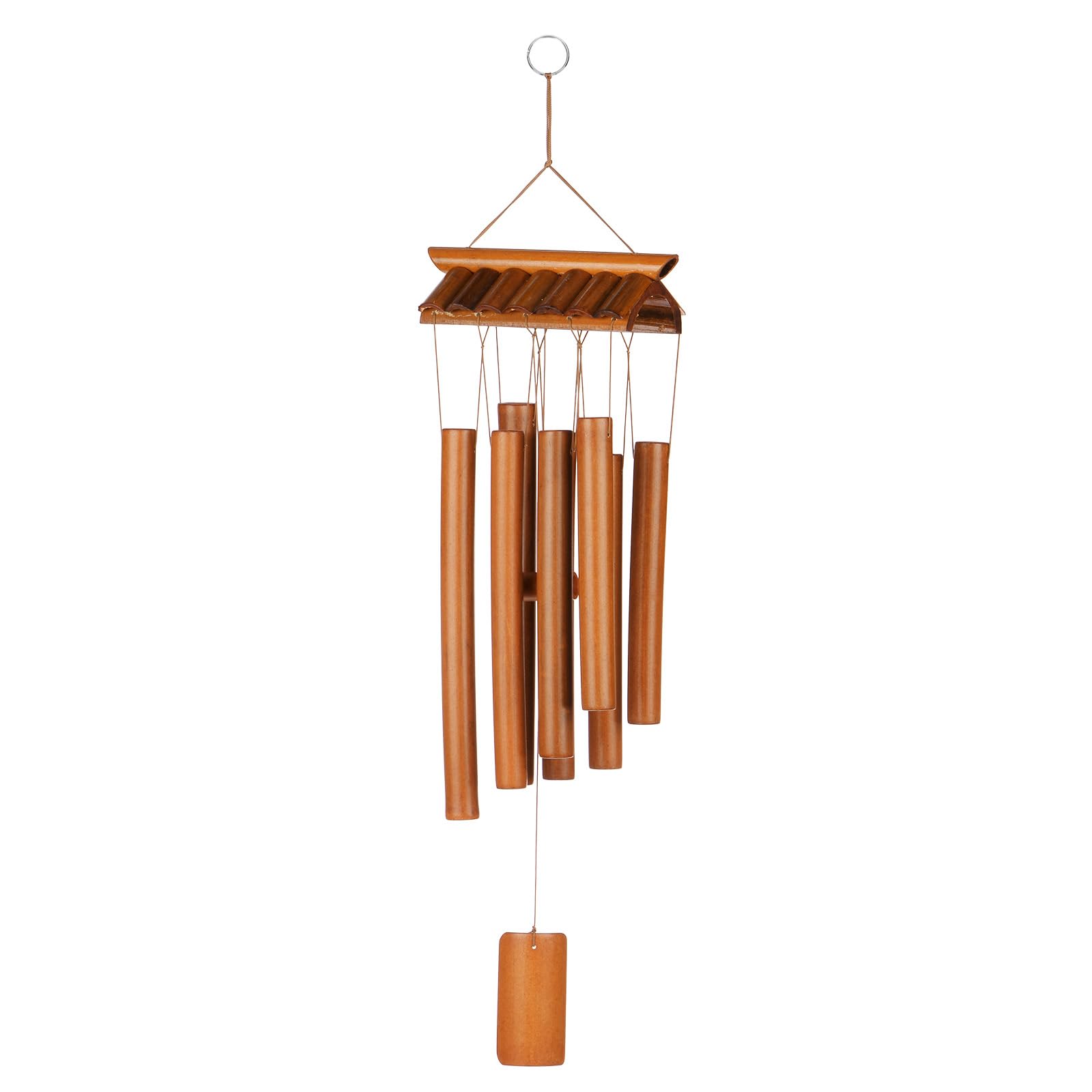 M METERXITY 1-Pack Bamboo Wind Chimes, Wooden Wind Chimes with Melody Deep Tone, 24 Inch House Wood Wooden Wind chimes for Indoor Outdoor Decorations/Backyard [Retro Color]