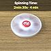 OZO9 - Hand spinner fidget toys for ADHD, Anxiety, Autism -Tri spinner hybrid ceramic bearing, POM Plastic, Si3n4 High Speed -EDC Finger spinner fidget gadget for Adults, Kids (White) + BONUS 2 Ebooks