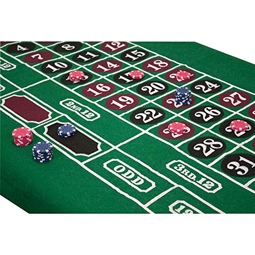 GSE Games & Sports Expert 36x72Inch Blackjack/Craps/Roulette/Texas