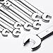 Yescom 12-piece Flex-Head Ratcheting Combination Wrench Set, 8-19mm Metric & 5/16-3/4