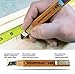 SHARPDRAW Fine Line Carpenter Pencil - Carbon Fiber Reinforced Graphite for Consistent Razor Sharp Lines – Real Wood Handle – 0.8mm Line for Finish Carpenters & Woodworkers