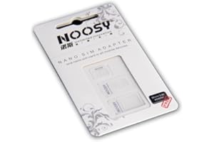NOOSY 3 X Nano SIM to Micro/Standard Card Adaptors Adapter Tray Holder Bundle for Newest Apple iPhone 5 4S 4G 3GS 3G