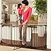 North States 72" Wide Deluxe D&eacute;cor Baby Gate: Provides safety in extra-wide spaces with added one-hand functionality. Hardware mount. Fits 38.3"-72" wide (30" tall, Bronze) primary