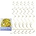 50th Birthday Decorations Party Supplies Gift for Men/Women - 50 Birthday Sash, Happy Birthday Banner, 50 Gold Number Balloons, Sparkling Hanging Swirls, Black and Gold Balloons