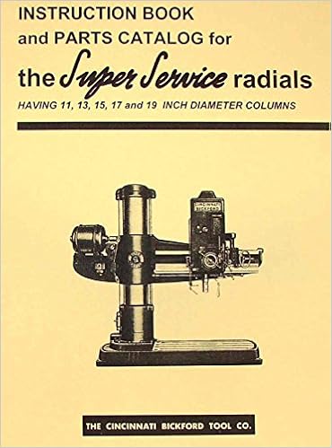 Cincinnati Bickford Super Service Radial Drill Operator Parts Manual Misc Amazon Com Books