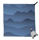 PackTowl Nano Towel, Blue Mountain, 19" x 19"