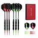 Vopa Professional 17 Grams Soft Tip Darts Set with Plastic Tip, 2 Styles Dart Flights Aluminum Dart Shafts 12 Soft Tip Points for Electronic Dartboard