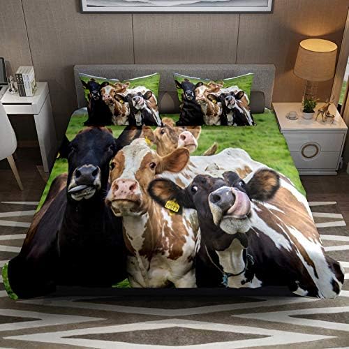 Funny Cattle Animals Duvet Cover 