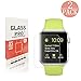 [2 Pack] Apple Watch 42mm Screen Protector, Wtbone [Only Cover Flat Area] 9H Hardness, Anti-Scratch,Anti-Shatter,Anti-Fingerprint Tempered Glass Screen Protector for Apple Watch 42mm