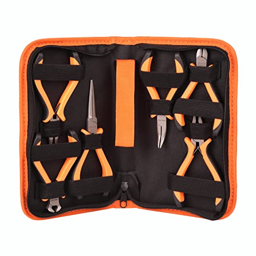 DURAMOVE 6piece Mini Precision Pliers Set Needle Nose, Long Nose