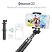 Selfie Stick,Lobkin Bluetooth Selfie Stick with Built-in Remote Shutter Extendable Aluminum Monopod for Android and iOS Smartphone
