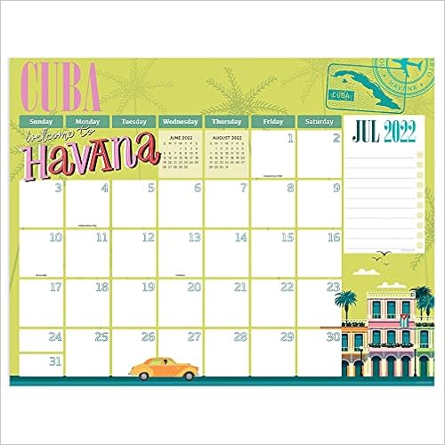 Cal Poly 2023 Calendar Cal 2023- Academic Year July 2022 - June 2023 Around The World Large Desk  Pad Monthly Blotter: Tf Publishing: 9781639240319: Books