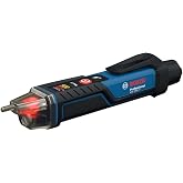 Bosch Professional Voltage Tester GVD 1000-17 | Non-contact voltage detection, IP67, dual range 24-1000V AC, integrated torch, belt clip, CAT IV 1000V tested