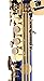 Kaizer Soprano Saxophone Straight B Flat Bb Blue Body Gold Keys SSAX-1000BLGK