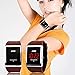Gosasa Cool Girls Watches Fashion Shockproof Electroplated Case Transparent Strap Lady Women Digital Wristwatch (Blue Transparent)
