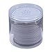BoRuo Micro-Fiber Flat Leather Lace Beading Thread Faux Suede Cord String Velet 100 Yard Roll Spool 3mm Grey Color with Acrylic Jar