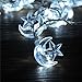 INST 20 Islamic EID Ramadan 2m/20 LED Stars and Moons Festival LED String Light Decoration, White Color