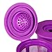 Maxware 2 Reusable Refillable Coffee Filters For Keurig Family 2.0 and 1.0 Brewers Fits K200, K300/K350/K360, K450/K460, K500/K550/K560/K575 (Purple, 2)