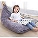 Convetu Kids Bean Bag Chair, 53 Inch Premium Large Stuffed Animal Storage Bean Bag, Playroom Toy Storage Bag for Toddler Adults