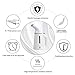HogarTech Steamers for Clothes, 150ml Portable Handheld Fabric Steamer Clothes Fast Heat-up Travel Garment Steamer with Automatic Power-Off Safety Protection and Heat Resistant Glove