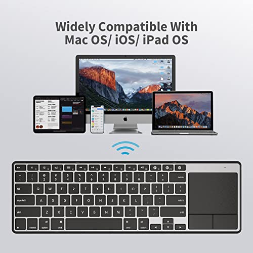 MultiDevice Bluetooth Keyboard with Touchpad for Mac OS/iOS/iPad OS