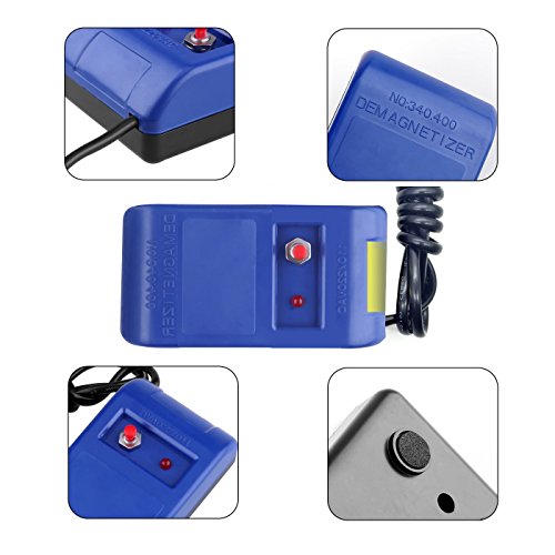 GreatBBA Watch Demagnetize Screwdriver Tweezers Electrical Demagnetizer Watch Repair Degaussing Tool