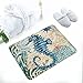 ECONIE Sea Horse Door Mat Ocean Animal Home Bathroom Bath Shower Bedroom Mat Toilet Floor Door Mat 15.7X23.6 in (02)