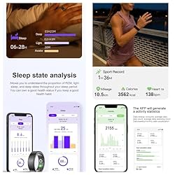 EOGBM Smart Ring Fitness Tracker Health Heart