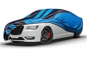 Kaugung Car Cover Waterproof Custom Fit Chrysler 300（2004-2025）, Full Exterior Cover for Automobiles Lightweight Resistant Outdoor Sun UV Rain Dust Snow Wind Protection.