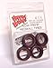 Hoppin Hydros 4 Low Pros Profile Tires with Redwalls (for Hobby Model Kits) 1/24 1/25 Scale
