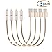 NexGadget 8 PACKS 2-in-1 High Speed USB Charging/Sync Data Cable [10 Inches] Nylon Braided Micro USB Cable Lightning Cable for iPhone 5/5S/6/6 Plus/6S/6S Plus/7/7 Plus Android Samsung