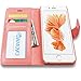 AMOVO Case for iPhone 6 Plus [2 in 1], Vegan Leather 2 in 1 Folio Detachable Wallet Case with Box for iPhone 6 Plus/iPhone 6s Plus case (iPhone 6 Plus/6s Plus(5.5'') Coralpink)